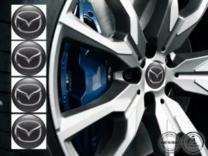 Mazda Pegatina de Tapacubos Estilo Logos de Cúpula Custom